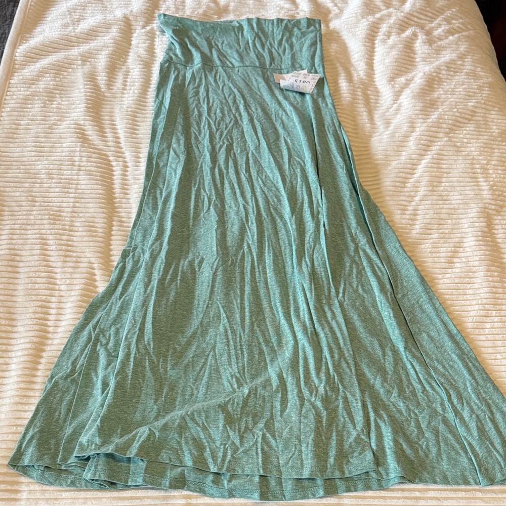 Women's Teal Long Maxi Skirt - cute teal color